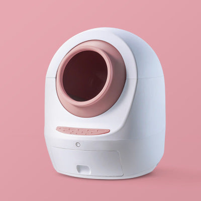 Automatic Self-Cleaning Cat Litter Box Electric Cat Sand Basin Fully Enclosed Automatic Smart Cat Toilet, Automatic Odor Removal Anti-Splash Low Noise