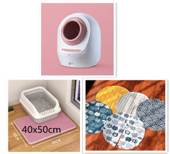 Automatic Self-Cleaning Cat Litter Box Electric Cat Sand Basin Fully Enclosed Automatic Smart Cat Toilet, Automatic Odor Removal Anti-Splash Low Noise 