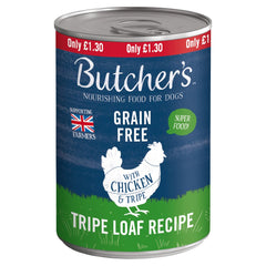 Butcher's Chicken& Tripe Dog Food Tin 400g (Pack of 12) - Hungry Tails