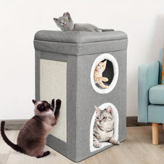 Cat Cave With Scratching Board Bed Sleeping Area