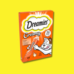 Dreamies Creamy Snack Cat & Kitten Treat with Chicken 4 x 10g (Pack of 11)