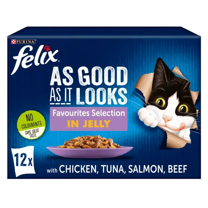 Felix As Good As It Looks Favourites Selection in Jelly 88 x 100g(Pack of 1)