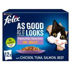 Felix As Good As It Looks Favourites Selection in Jelly 88 x 100g(Pack of 1)