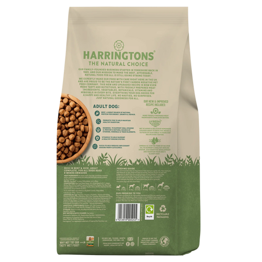Harringtons Rich in Chicken & Rice Dry Adult Dog Food 1.7kg (Pack of 1) - Hungry Tails