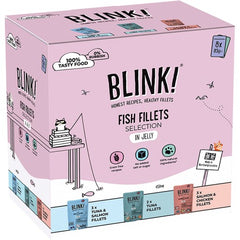 Blink! Fish Fillets Selection in Jelly 8 x 85g (Pack of 1)