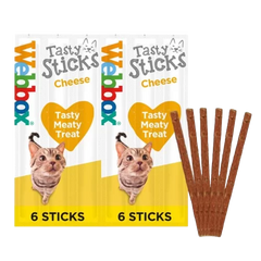 Webbox Tasty Sticks with Cheese 30g 6 Pcs per Pack  (Pack of 25)