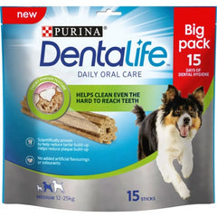 Debtalife Medium Dog Treat Dental Chew 15 Stick (Pack of 3)