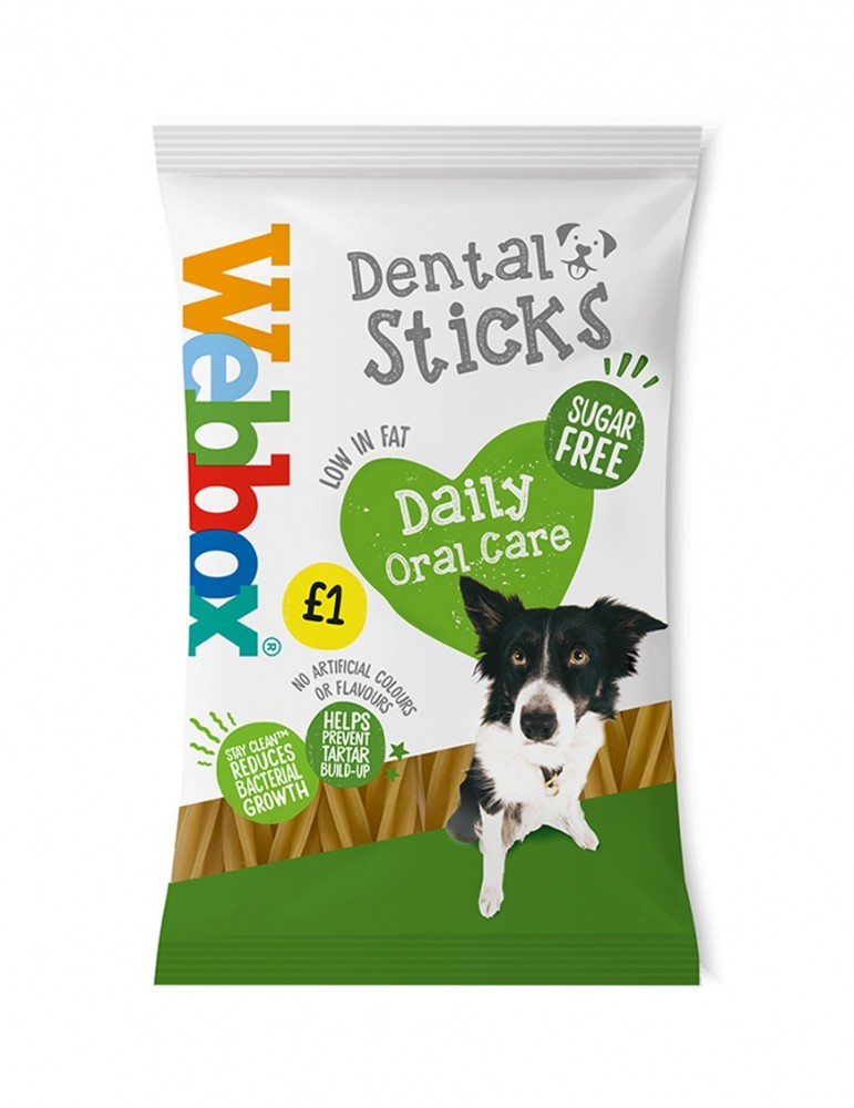 Webbox Dental Sticks 7 Sticks 180g (Pack of 10) - Hungry Tails