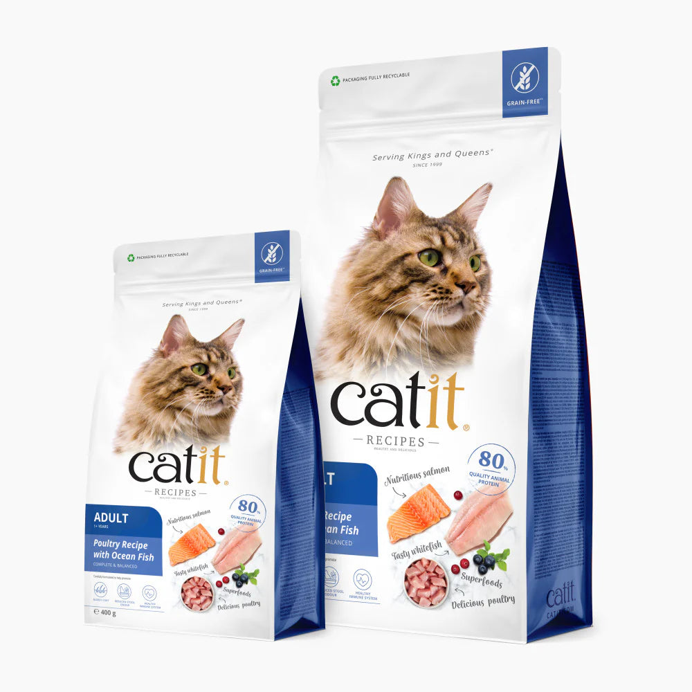 Catit Dry Adult Poultry & Fish 2Kg (Pack o f 1)