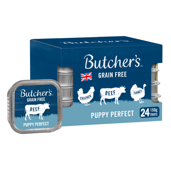 Butcher's Puppy Perfect Dog Food Trays 24 x 150g (Pack of 1)