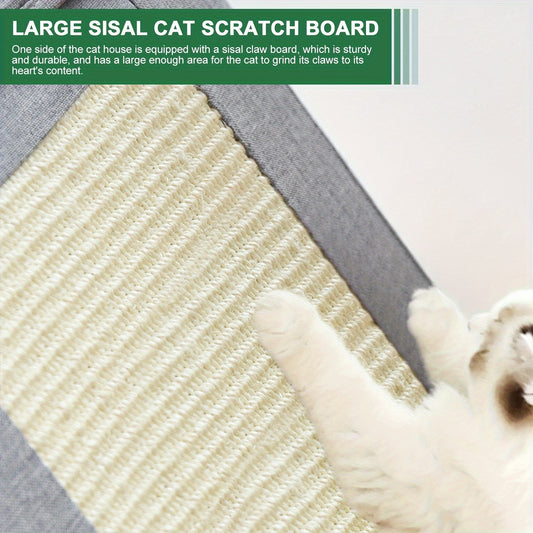 cat cave with scratch board