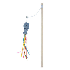 fishing rod toy for cats and playing