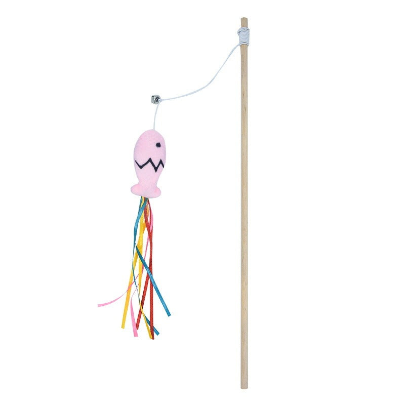 fishing rod toy cats feel enjoy