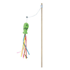 fishing rod toy for cats and feel happy and joy